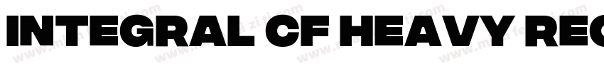 Integral CF Heavy Regular字体转换